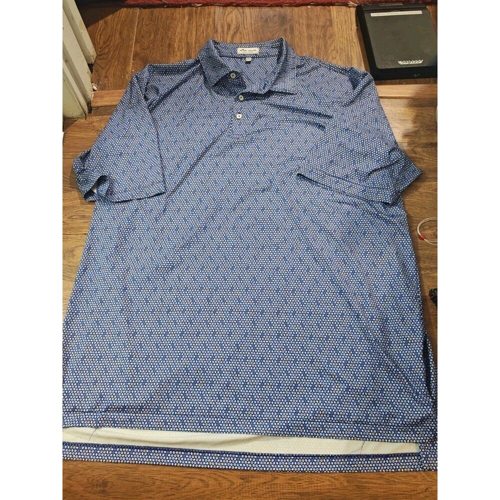 Peter Millar Summer Comfort Golf Polo Mens XXL Billiards Pool Balls Pattern